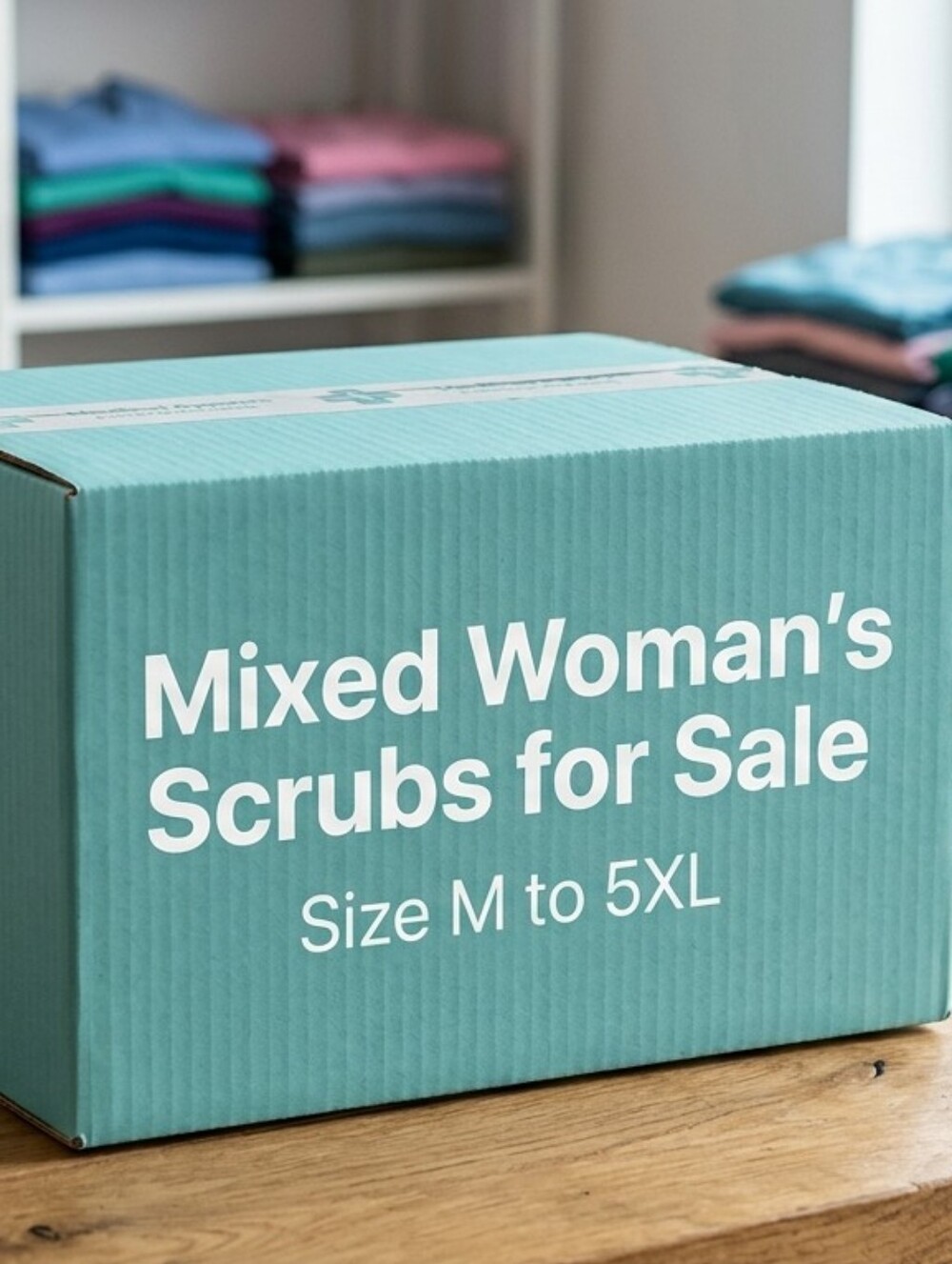 Mixed Women's Scrubs Package Size M - 5XL About 10+ In A Box